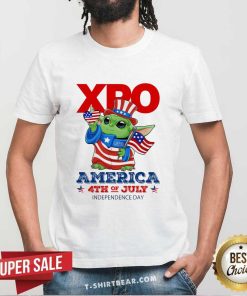 Top XPO Baby Yoda America 4th Of July Independence Day 2024 T-Shirt