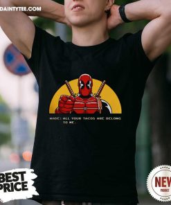 Funny 8-Bit Merc Death Pool All Your Tacos Are Belong To Me T-Shirt