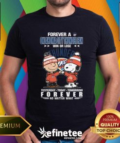 Funny A Oklahoma City Thunder Fan Yesterday Today Tomorrow Forever T-Shirt