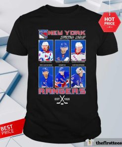 Funny Hockey Starting Lineup Est 1926 New York Rangers T-Shirt