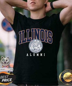 Funny Illinois Fighting Illini Orange Alumni Seal T-Shirt