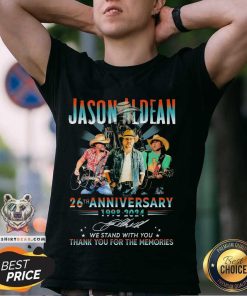 Funny Jason Aldean 26th Anniversary 1998-2024 T-Shirt