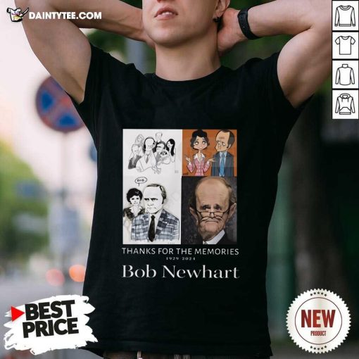 Funny Thank For The Memories 1929-2024 Bob Newhart T-Shirt