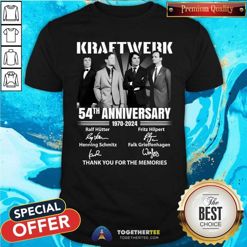 Shirt Good Kraftwerk 54th Anniversary 1970-2024 T-Shirt