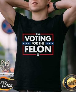 Great I'm Voting For The Felon T-Shirt