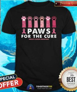Hot Paws For The Cure Breast Cancer Awareness T-Shirt