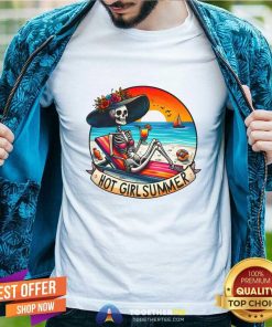 Hot Skeleton Girl Hot Girl Summer Beach T-Shirt
