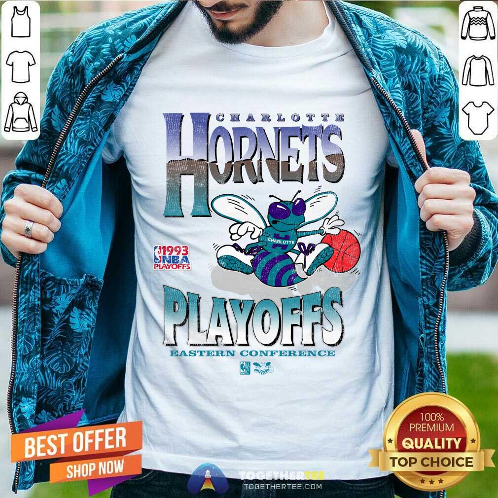 Shirt Nice 1993 NBA Playoffs Charlotte Hornets Champions Western Conference T-Shirt