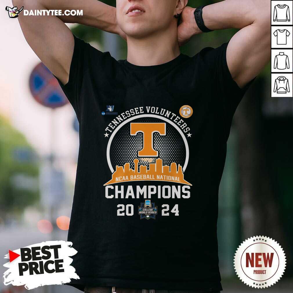 Shirt Nice 2024 Tennessee Volunteers Baseball Skyline NCAA National Champs T-Shirt