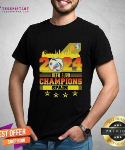 Nice 2024 UEFA Euro Best League Champions Spain Team Football T-Shirt