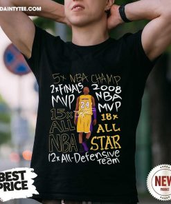 Nice 5x NBA Champ 2x Finals 2008 MVP NBA Kobe Bryant 1978 – 2020 T-Shirt