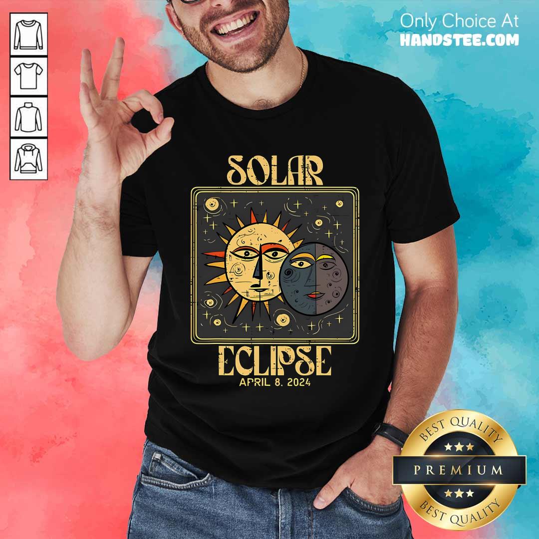 Shirt Nice April 8 2024 Totality Solar Eclipse Tarot T-Shirt