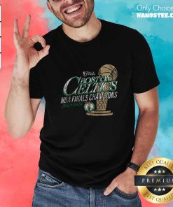 Nice Boston Celtics 2024 NBA Finals Champions Fast Break Finish Trophy T-Shirt
