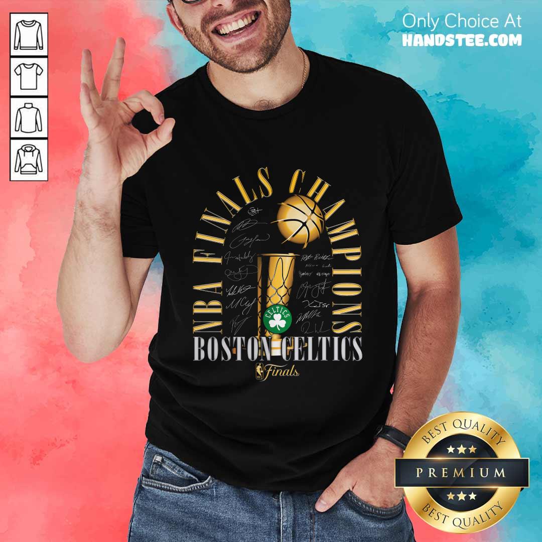 Shirt Nice Boston Celtics NBA Finals Champions Fade Away Jumper T-Shirt
