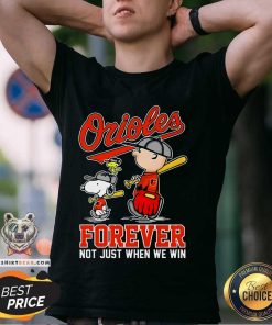 Nice Charlie Brown Snoopy And Woodstock We Win Baltimore Orioles T-Shirt