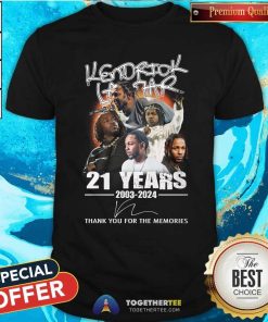 Nice Kendrick Lamar 21 Years 2003-2024 T-Shirt