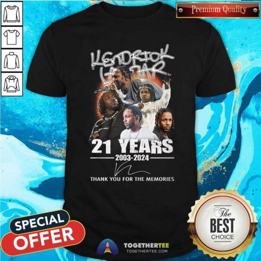 Nice Kendrick Lamar 21 Years 2003-2024 T-Shirt