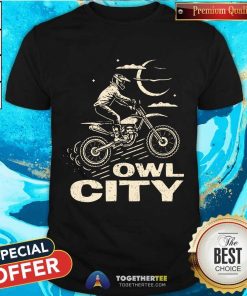Nice Owl City Motorcycle Puff T-Shirt