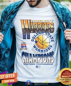 Official 1975 NBA Final Golden State Warriors Champions Western Conference T-Shirt