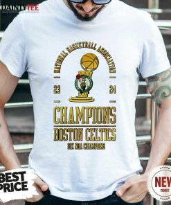 Official 2023-2024 Champions Basketball Boston Celtics 18X NBA T-Shirt