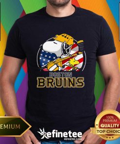 Official Boston Bruins Ice Hockey Snoopy And Woodstock NHL T-Shirt