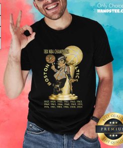 Official Boston Celtics Golden Season 2023-2024 NBA Champions T-Shirt