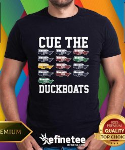 Official Cue The DuckBoats Celtics 2024 T-Shirt