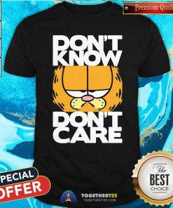 Official Garfield Don't Know Don't Care T-Shirt
