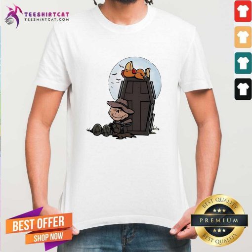Official Ghoul And A Chicken From Fallout In The Style Of Peanuts T-Shirt