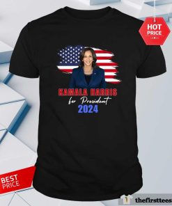Official Kamala Harris For President 2024 American Flag T-Shirt