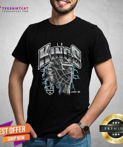 Official Los Angeles Kings Crease Lightning T-Shirt