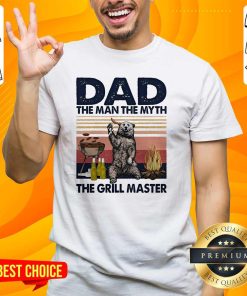 Original Bear Dad The Man The Myth The Grill Master Vintage T-Shirt