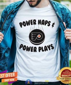 Original Power Naps Power Plays Philadelphia Flyers Hockey T-Shirt