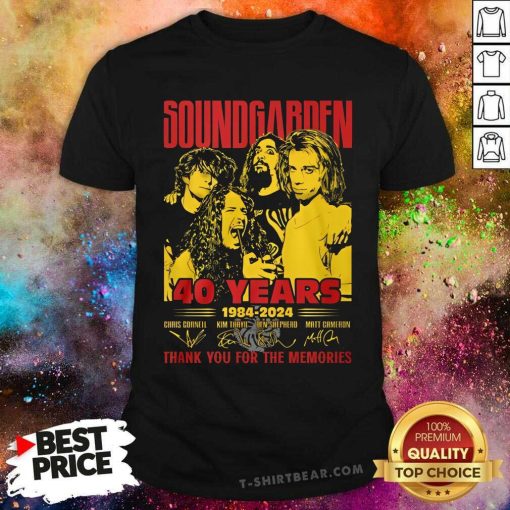 Original Soundgarden 40 Years 1984-2024 T-Shirt
