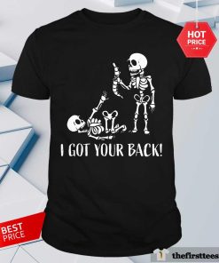 Premium I Got Your Back Skeleton Halloween T-Shirt