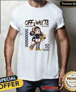 Premium Off White Skull Panda T-Shirt