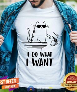 Premium Rude Cat I Do What I Want T-Shirt
