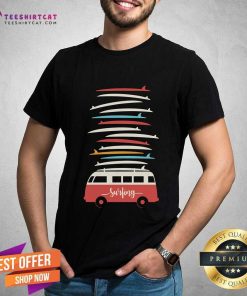 Premium To The Beach Surfing T-Shirt