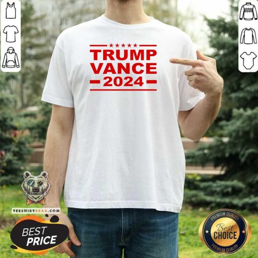 Pretty Trump Vance 2024 For President VP USA Election Patriotic T-Shirt