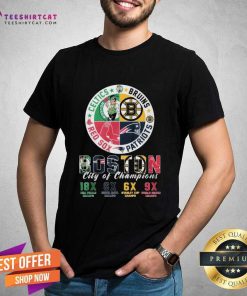 Top Boston City Of Champions Shirt Celtics 18x Champions T-Shirt