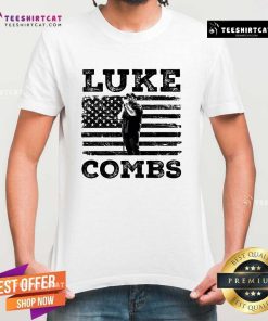 Top Luke Combs USA Flag T-Shirt