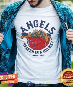 Top MLB x Flavortown Los Angeles Angels Heaven In A Helmet T-Shirt