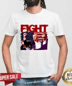 Top Trump Fight 2024 America Flag T-Shirt
