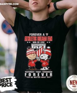 Awesome A Athletic Bilbao Fan Yesterday Today Tomorrow Forever T-Shirt