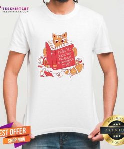 Awesome Cat Reading A Book If The Problem Is Me T-Shirt