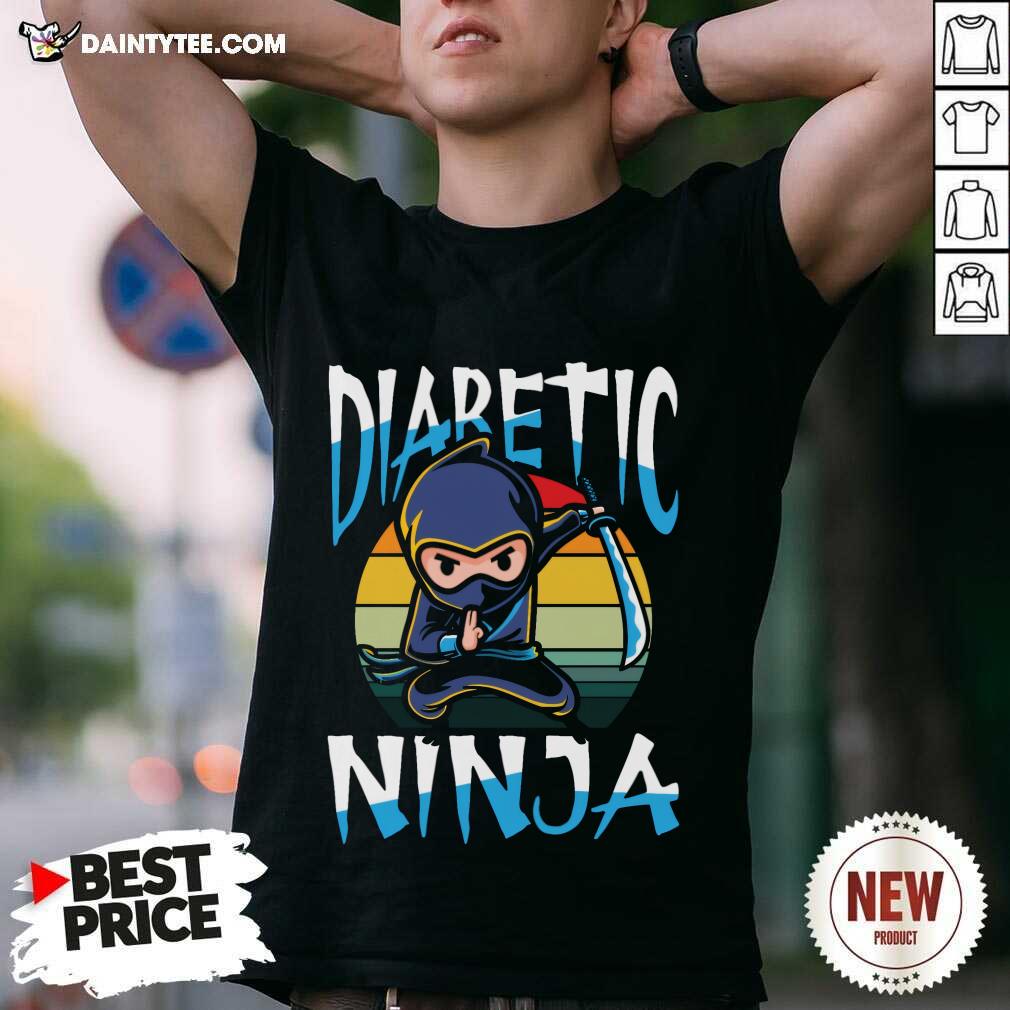 Shirt Awesome Diabetic Ninja Sunset T-Shirt