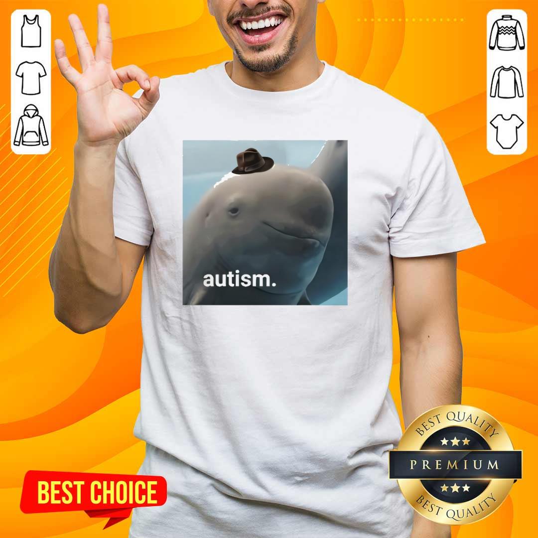 Shirt Awesome Dolphin Baby Hat Autism T-Shirt