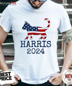 Awesome Harris 2024 Cat Presidential Election Funny T-Shirt