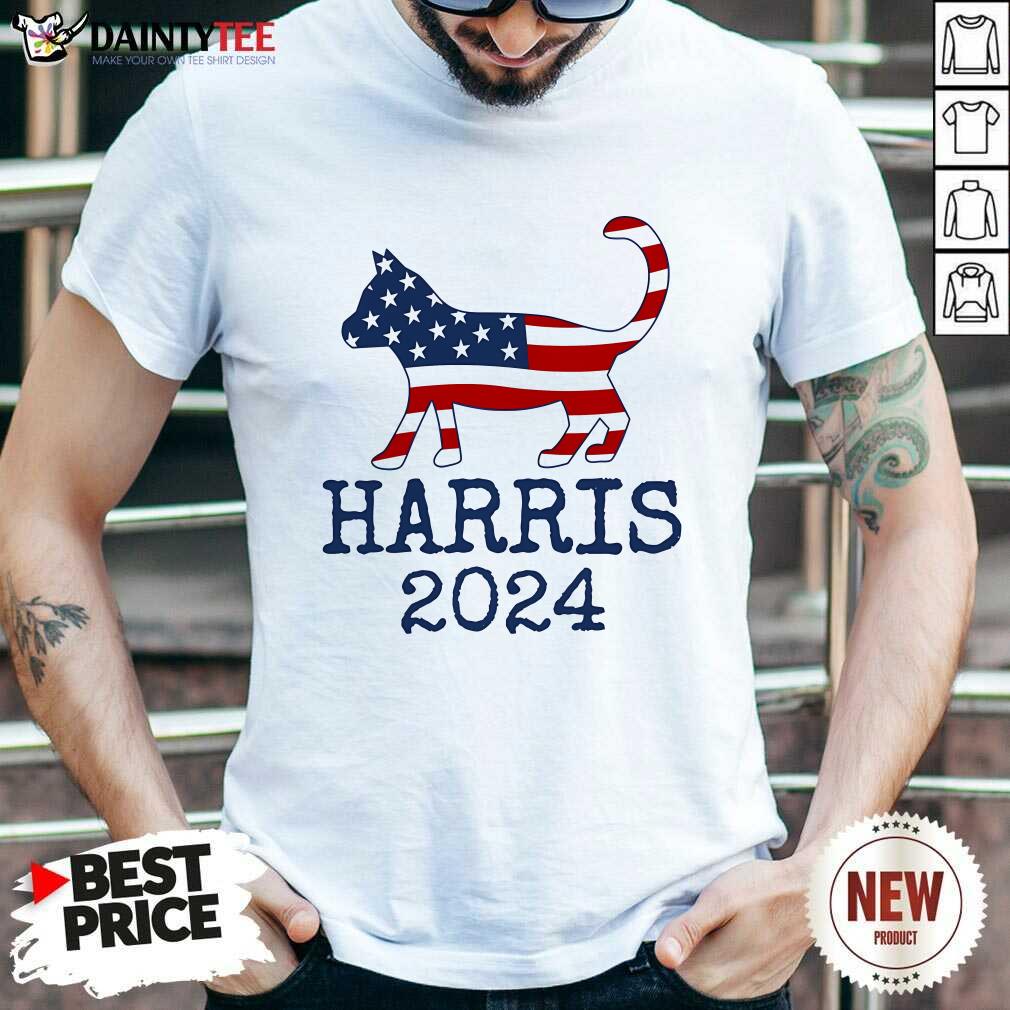 Shirt Awesome Harris 2024 Cat Presidential Election Funny T-Shirt