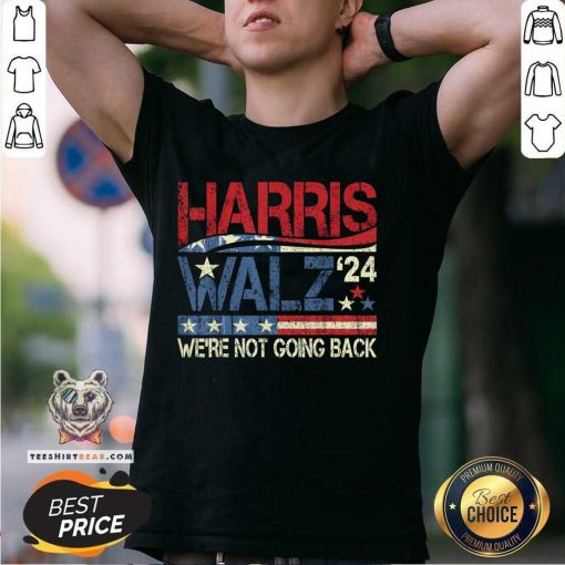 Awesome Harris Walz 2024 Kamala Harris Tim Walz 2024 USA Flag T-Shirt
